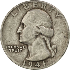 UNITED STATES, Washington Quarter, Quarter, 1941, U.S. Mint, KM #164,...