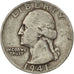 UNITED STATES, Washington Quarter, Quarter, 1941, U.S. Mint, KM #164,...
