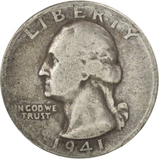 UNITED STATES, Washington Quarter, Quarter, 1941, U.S. Mint, KM #164,...