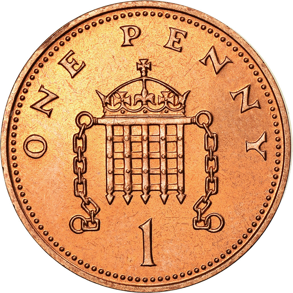 Coin, Great Britain, Elizabeth II, Penny, 1982, MS(63), Bronze, KM:927