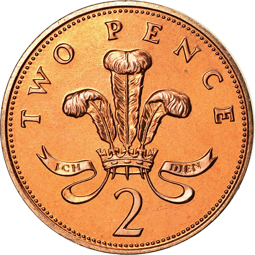 Coin, Great Britain, Elizabeth II, 2 Pence, 1982, MS(63), Bronze, KM:928