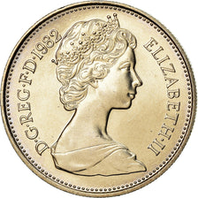 Coin, Great Britain, Elizabeth II, 5 Pence, 1982, MS(63), Copper-nickel, KM:929