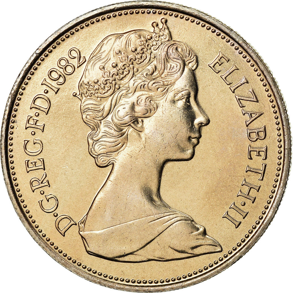 Coin, Great Britain, Elizabeth II, 10 Pence, 1982, MS(63), Copper-nickel, KM:930