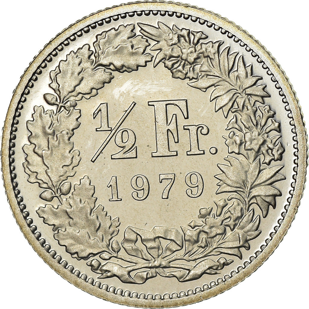 Monnaie, Suisse, 1/2 Franc, 1979, Bern, SPL, Copper-nickel, KM:23a.1