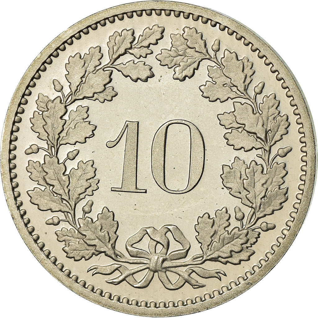 Monnaie, Suisse, 10 Rappen, 1980, Bern, Proof, SPL, Copper-nickel, KM:27