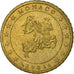 Monaco, 50 Euro Cent, 2001, AU(55-58), Brass, KM:172