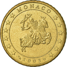 Monaco, 50 Euro Cent, 2002, AU(55-58), Brass, Gadoury:MC177, KM:172