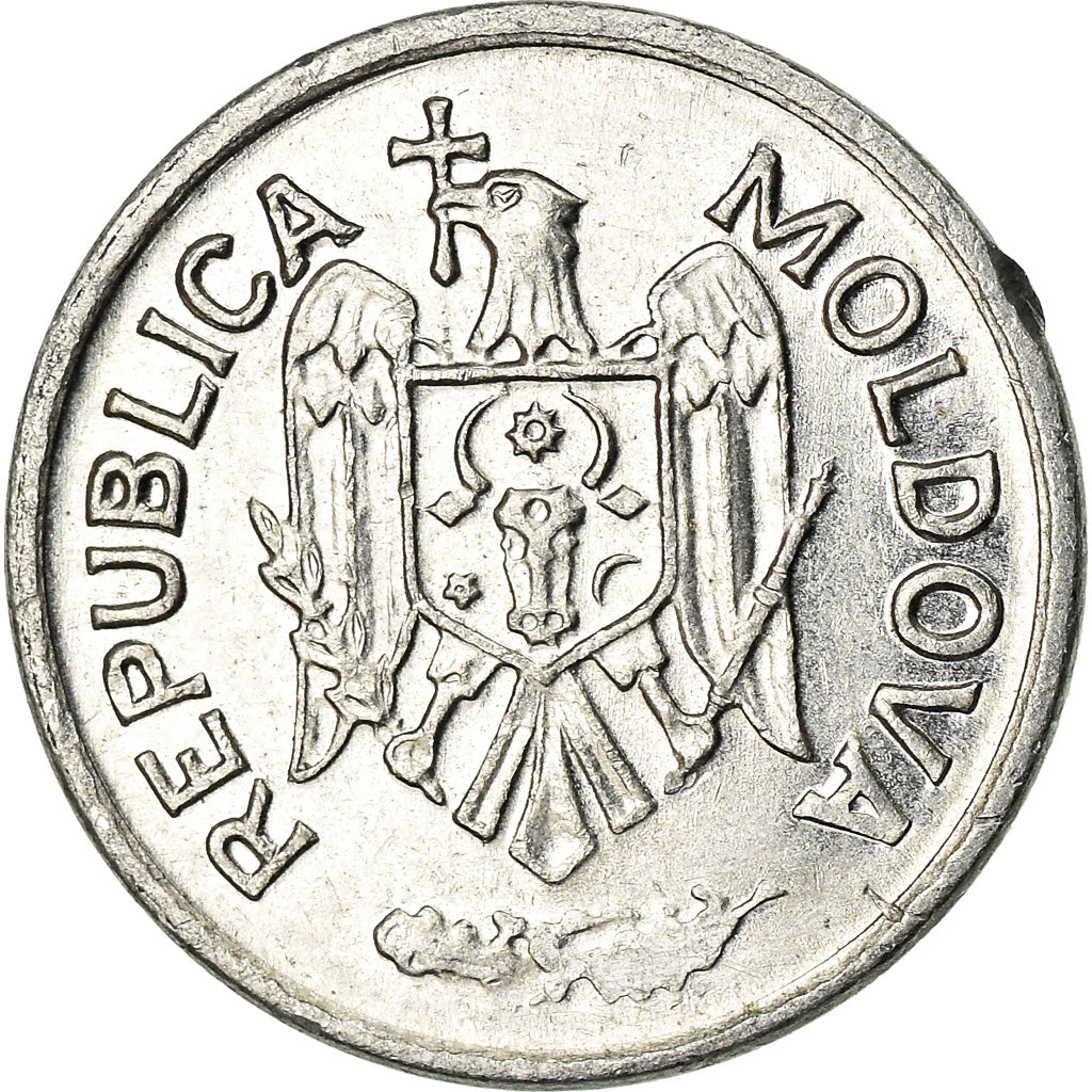 Coin, Moldova, Ban, 1993, AU(55-58), Aluminum, KM:1