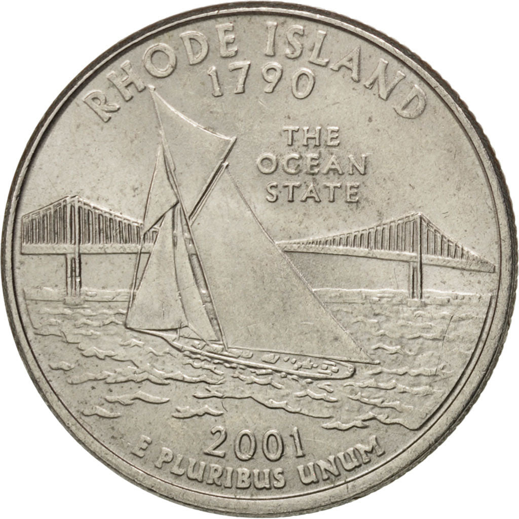 UNITED STATES, Quarter, 2001, U.S. Mint, KM #320, MS(60-62), Copper-Nickel Clad.