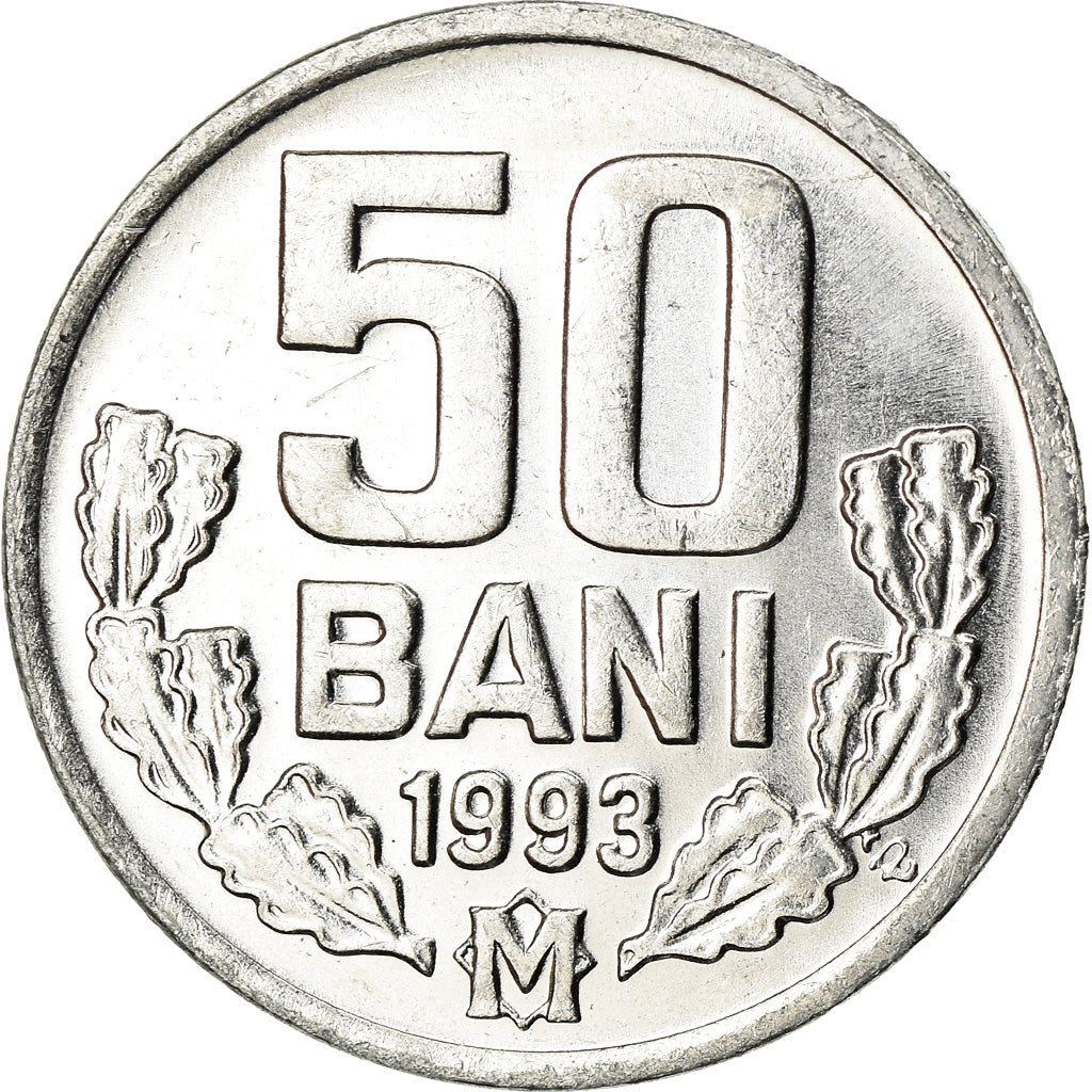Moneta, Moldava, 50 Bani, 1993, SPL-, Alluminio, KM:4