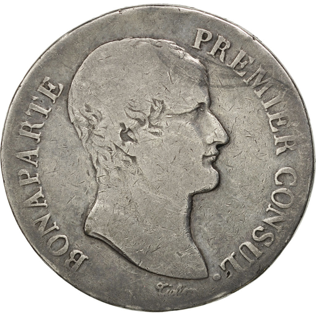 Consulat, 5 Francs Bonaparte Ier Consul, An 12 M, KM 659.10