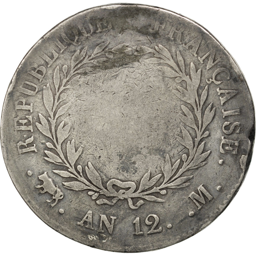 Consulat, 5 Francs Bonaparte Ier Consul, An 12 M, KM 659.10