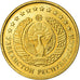 Coin, Uzbekistan, Tiyin, 1994, AU(55-58), Brass Clad Steel, KM:1.1