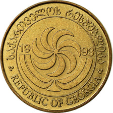 Coin, Georgia, 50 Thetri, 1993, EF(40-45), Brass, KM:81