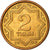Moneta, Kazakistan, 2 Tyin, 1993, BB, Ottone ricoperto in rame, KM:1a
