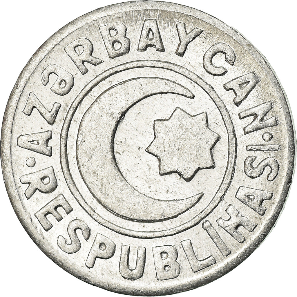 Coin, Azerbaijan, 20 Qapik, 1992, EF(40-45), Aluminum, KM:3a