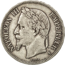 Second Empire, 5 Francs Napoléon III tête laurée, 1867 A, KM 799.1