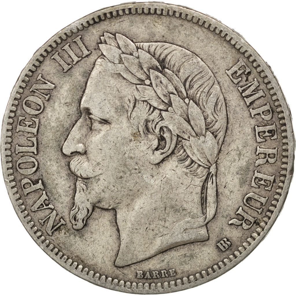 FRANCE, Napoléon III, 5 Francs, 1867, Strasbourg, KM #803.2, VF(30-35), Gold, G.