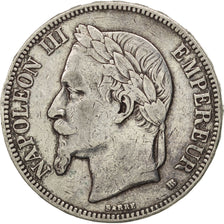 Coin, France, Napoléon III, 5 Francs, 1868, Strasbourg, VF(30-35), Silver