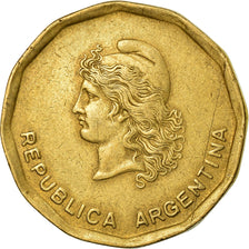 Coin, Argentina, 50 Centavos, 1985, EF(40-45), Brass, KM:99