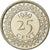 Coin, Surinam, 25 Cents, 1989, EF(40-45), Nickel plated steel, KM:14A