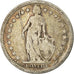 Coin, Switzerland, 2 Francs, 1874, VF(20-25), Silver, KM:21