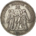 FRANCE, Hercule, 5 Francs, 1873, Paris, KM #820.1, EF(40-45), Silver, Gadoury...