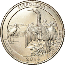Moneta, Stati Uniti, Everglades, Quarter, 2014, Philadelphia, SPL-, Rame