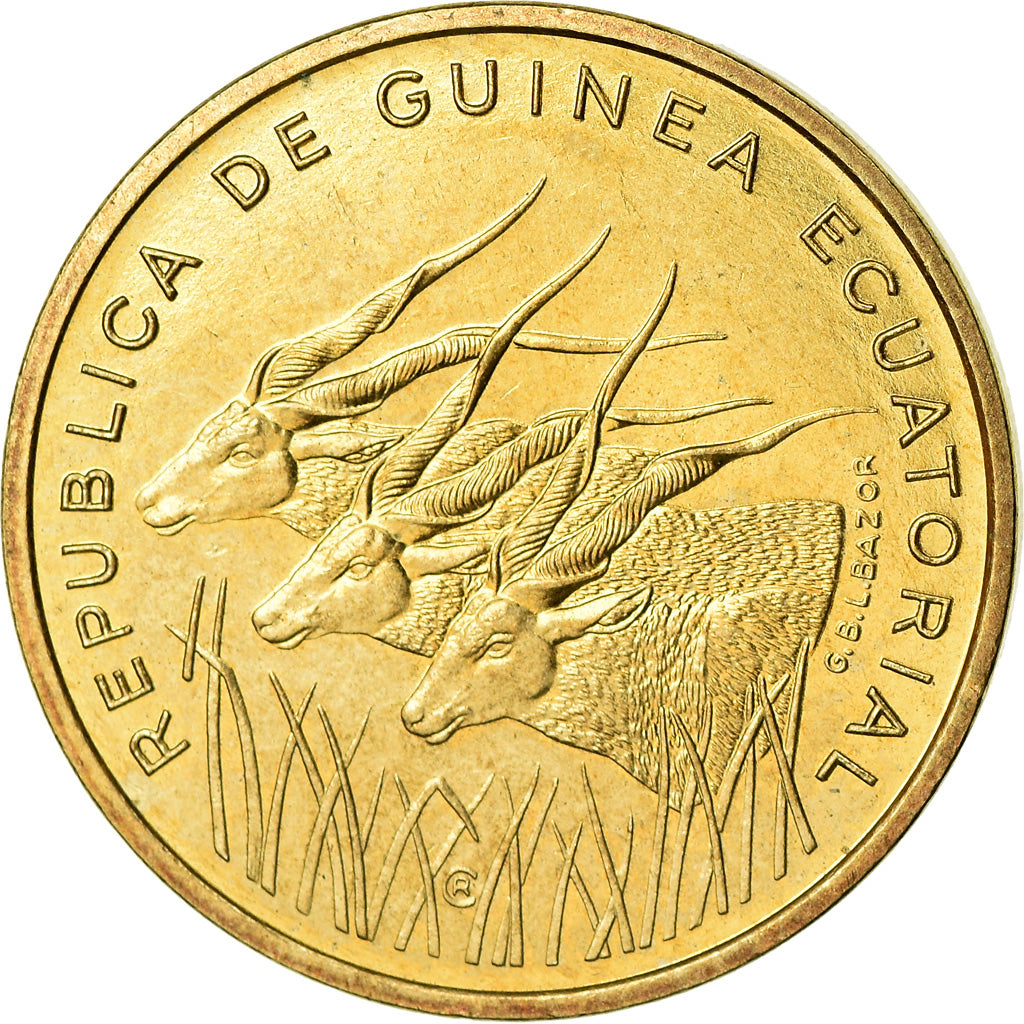 Monnaie, Equatorial Guinea, 5 Francos, 1985, Paris, SUP, Aluminum-Bronze, KM:62