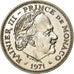 Moneda, Mónaco, Rainier III, 5 Francs, 1971, MBC, Cobre - níquel, KM:150