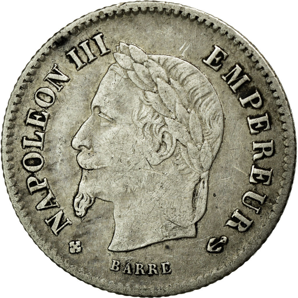 Coin, France, Napoleon III, Napoléon III, 20 Centimes, 1867, Strasbourg