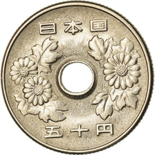 Coin, Japan, Hirohito, 50 Yen, 1975, EF(40-45), Copper-nickel, KM:81