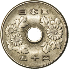 Coin, Japan, Hirohito, 50 Yen, 1976, EF(40-45), Copper-nickel, KM:81
