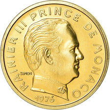 Coin, Monaco, Rainier III, 10 Centimes, 1976, MS(65-70), Aluminum-Bronze