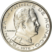 Coin, Monaco, Rainier III, 1/2 Franc, 1976, MS(65-70), Nickel, KM:145