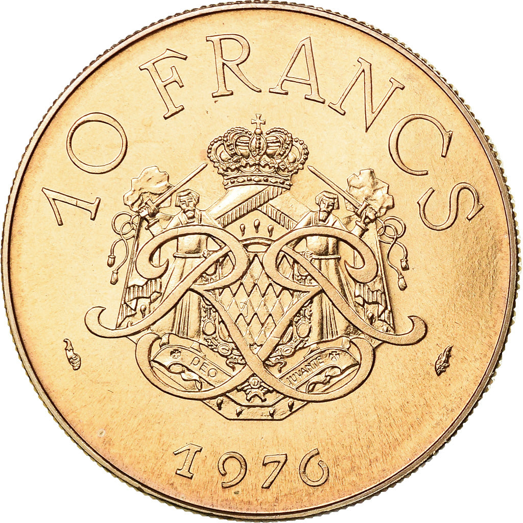 Moneta, Monaco, Rainier III, 10 Francs, 1976, FDC, Rame-nichel-alluminio