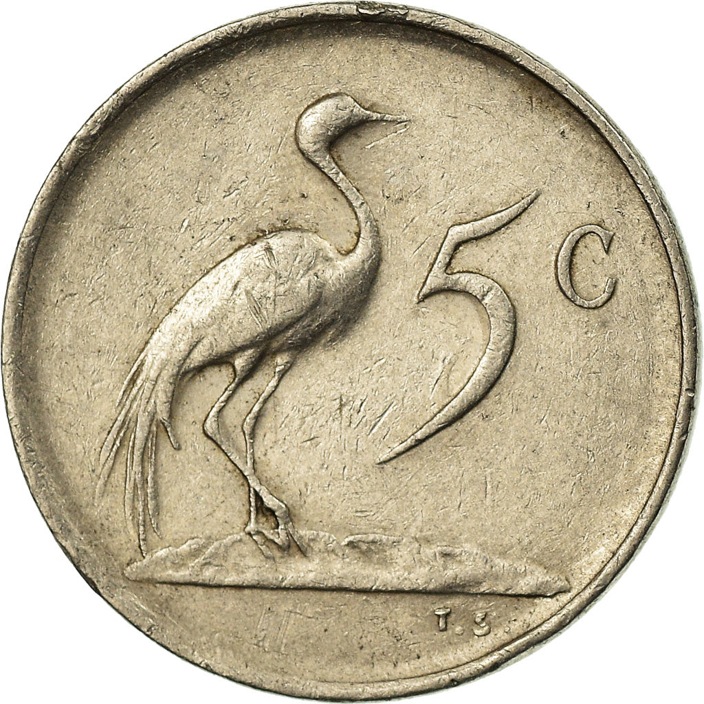 Coin, South Africa, 5 Cents, 1983, EF(40-45), Nickel, KM:84