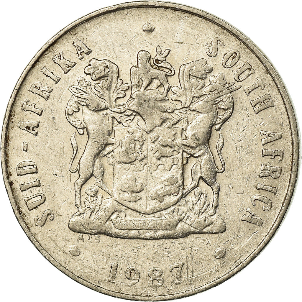 Monnaie, Afrique du Sud, 20 Cents, 1987, TB+, Nickel, KM:86