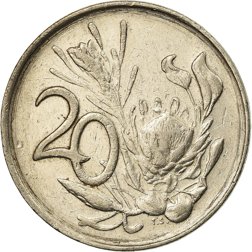 Monnaie, Afrique du Sud, 20 Cents, 1987, TB+, Nickel, KM:86