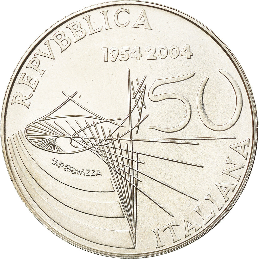 Italien, 5 Euro, 2004, UNZ, Silber, KM:254