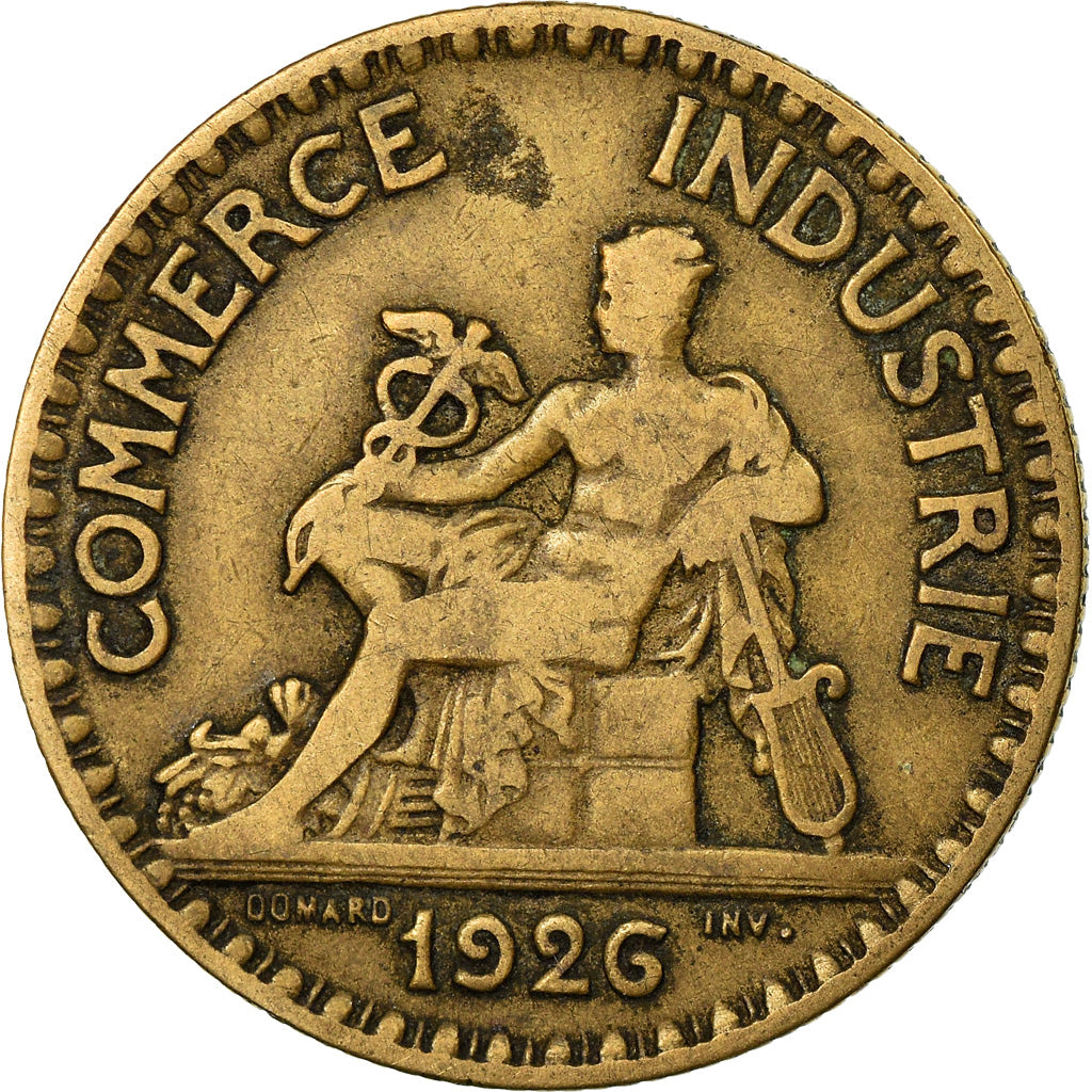 Coin, France, Chambre de commerce, 2 Francs, 1926, Paris, EF(40-45)