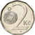 Coin, Czech Republic, 2 Koruny, 2003, EF(40-45), Nickel plated steel, KM:9