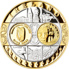 Ireland, Medal, Euro, Europa, Politics, Society, War, MS(65-70), Silver