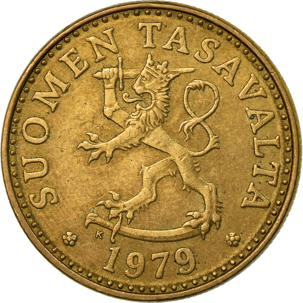 Moneta, Finlandia, 20 Pennia, 1979, EF(40-45), Aluminium-Brąz, KM:47