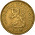 Moneta, Finlandia, 20 Pennia, 1979, EF(40-45), Aluminium-Brąz, KM:47