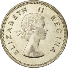 Coin, South Africa, Elizabeth II, 2 Shillings, 1959, EF(40-45), Silver, KM:50