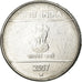 Coin, INDIA-REPUBLIC, 5 Rupees, 2007, EF(40-45), Stainless Steel, KM:330