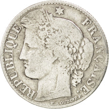 FRANCE, Cérès, 50 Centimes, 1894, Paris, KM #834.1, VF(20-25), Silver, 18, G...