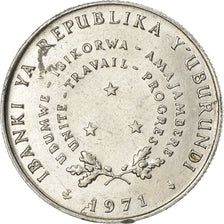 Moneta, Burundi, 5 Francs, 1971, Brussels, Belgium, AU(55-58), Aluminium, KM:16