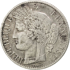 FRANCE, Cérès, 50 Centimes, 1888, Paris, KM #834.1, VF(30-35), Silver, 18, G...